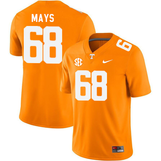 Tennessee Volunteers #68 Cade Mays College Football Jerseys Stitched Sale-Orange